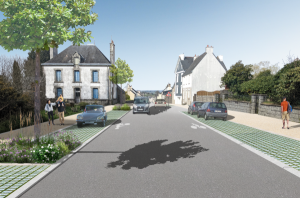 Amnagement de la rue Joseph le Gallo  MESLAN